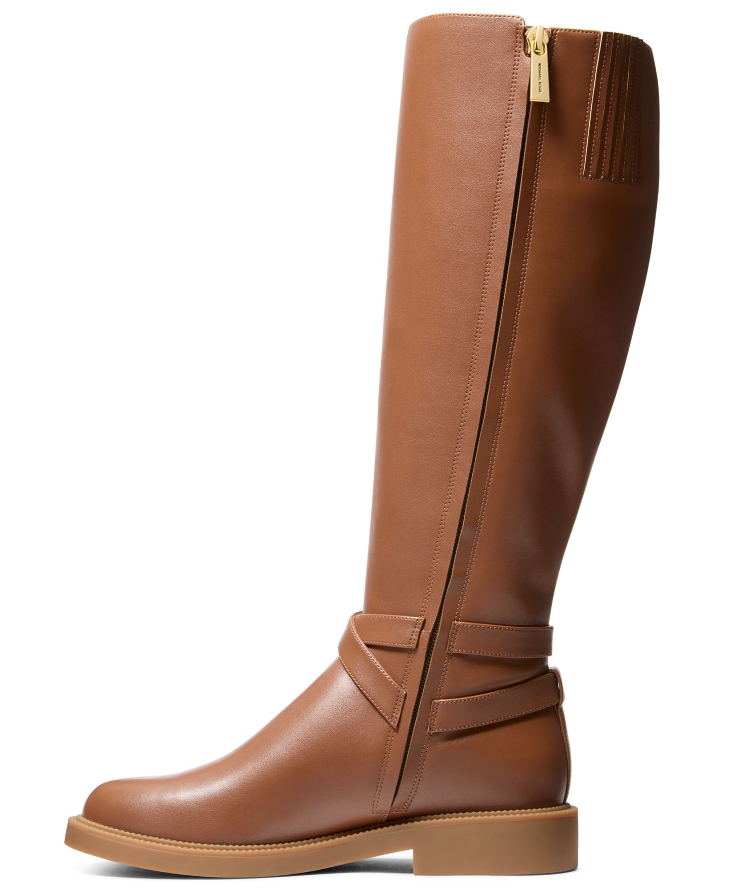 Женские ботинки Michael Kors Mandy Knee High, цвет: Светло-коричневый гладкий — фото 3
