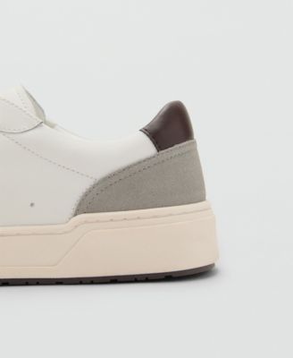 Men's Combined Leather Trainer Sneakers