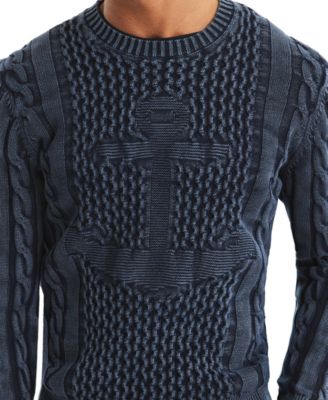 Men's Crewneck Anchor Sweater