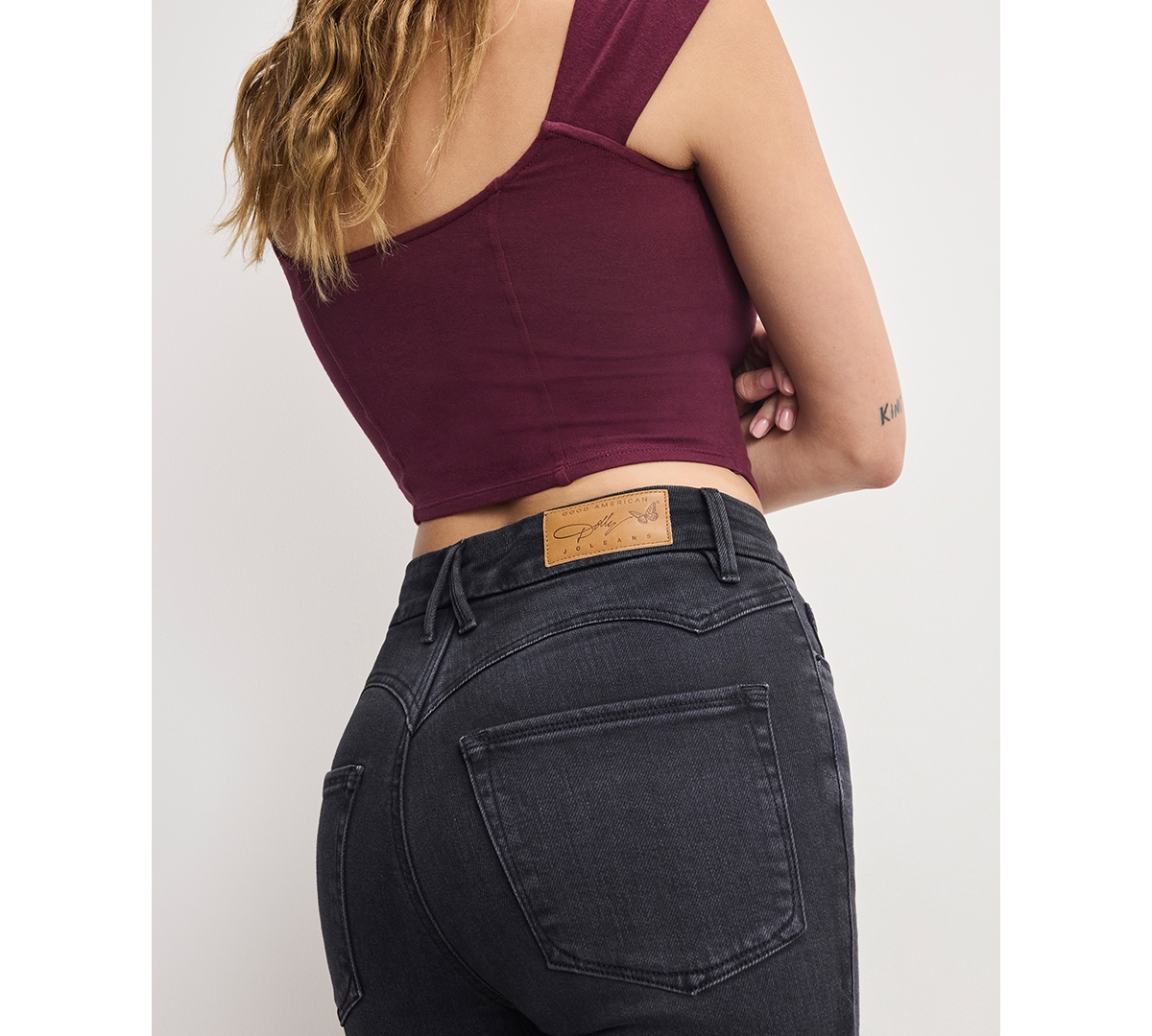 Good American Women's Dolly Joleans Flare Jeans In Black