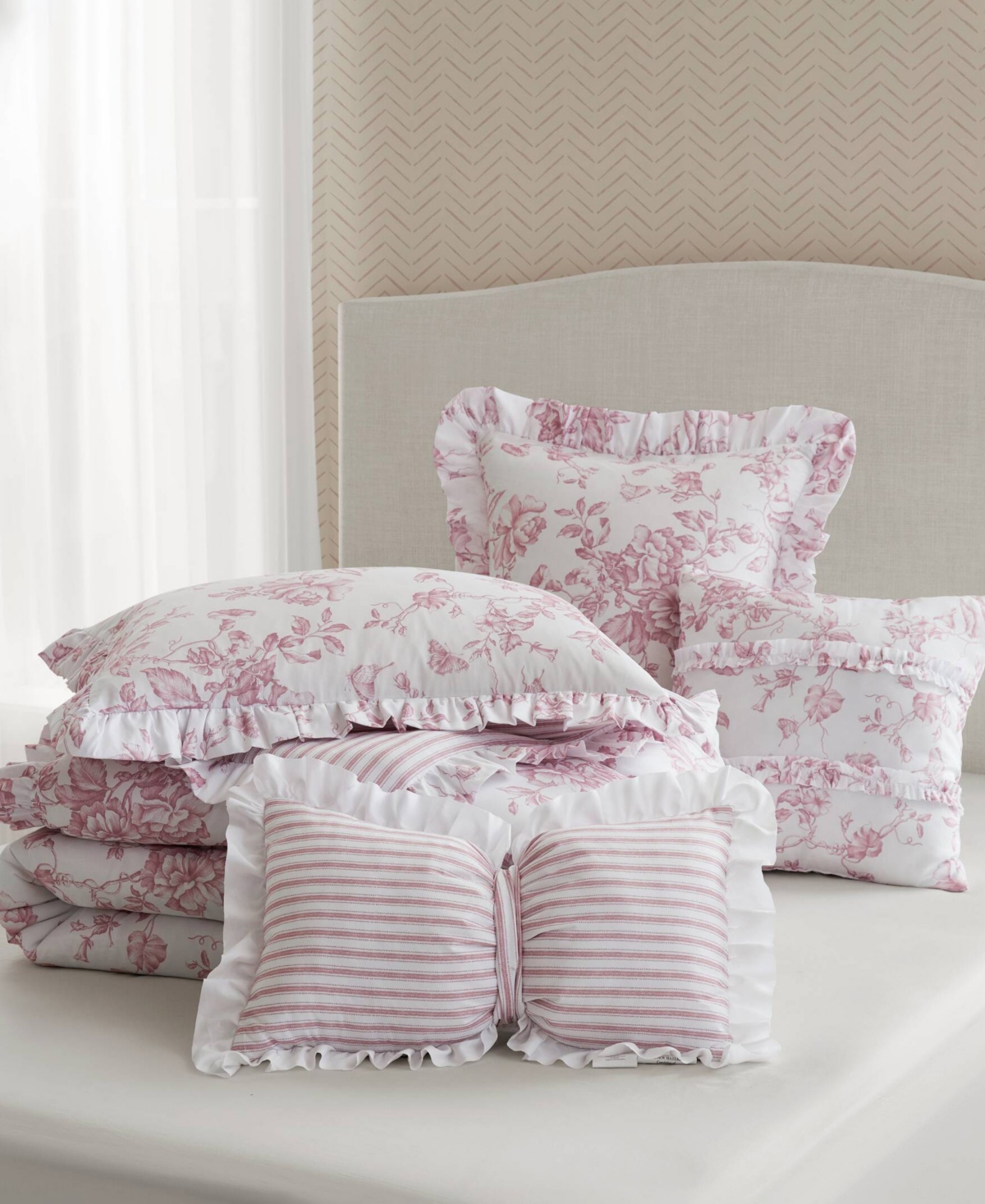 Madison Park Essentials Adele Reversible 5-pc. Comforter Set, Full/queen In Pink