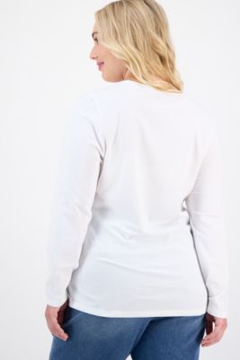 Plus Size Long Sleeve Crewneck Top
