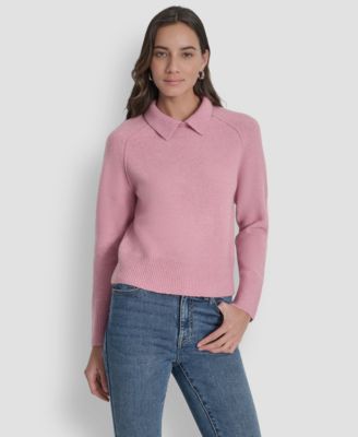 DKNY Jeans - Petite Pullover Polo Sweater