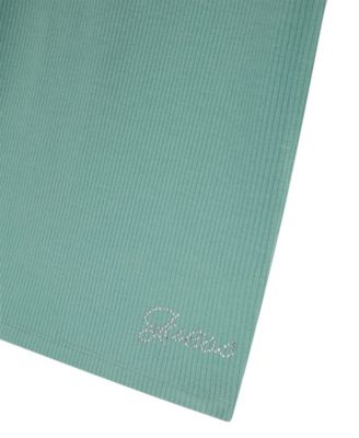 Girls' 7-16 Mini Me Style Rib Short Sleeve T-Shirt