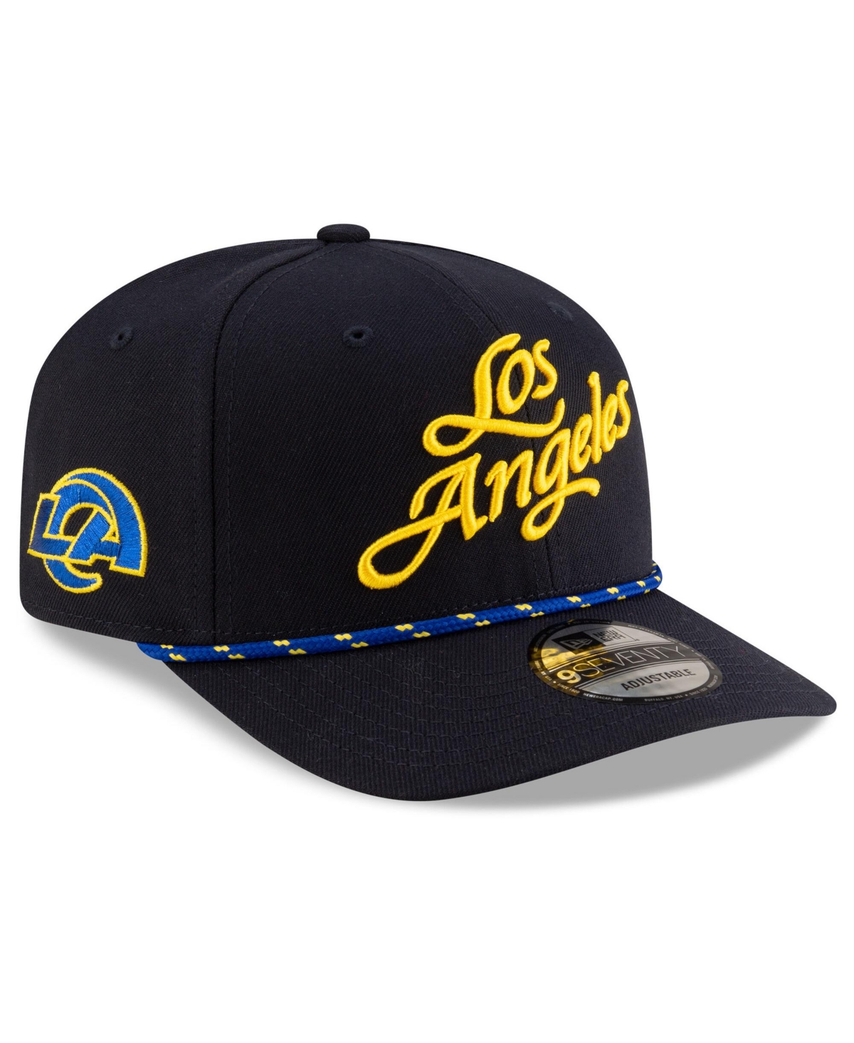 New Era Men's Navy Los Angeles Rams 2025 Nfl Rivalries Sideline 9seventy Adjustable Hat In Blue