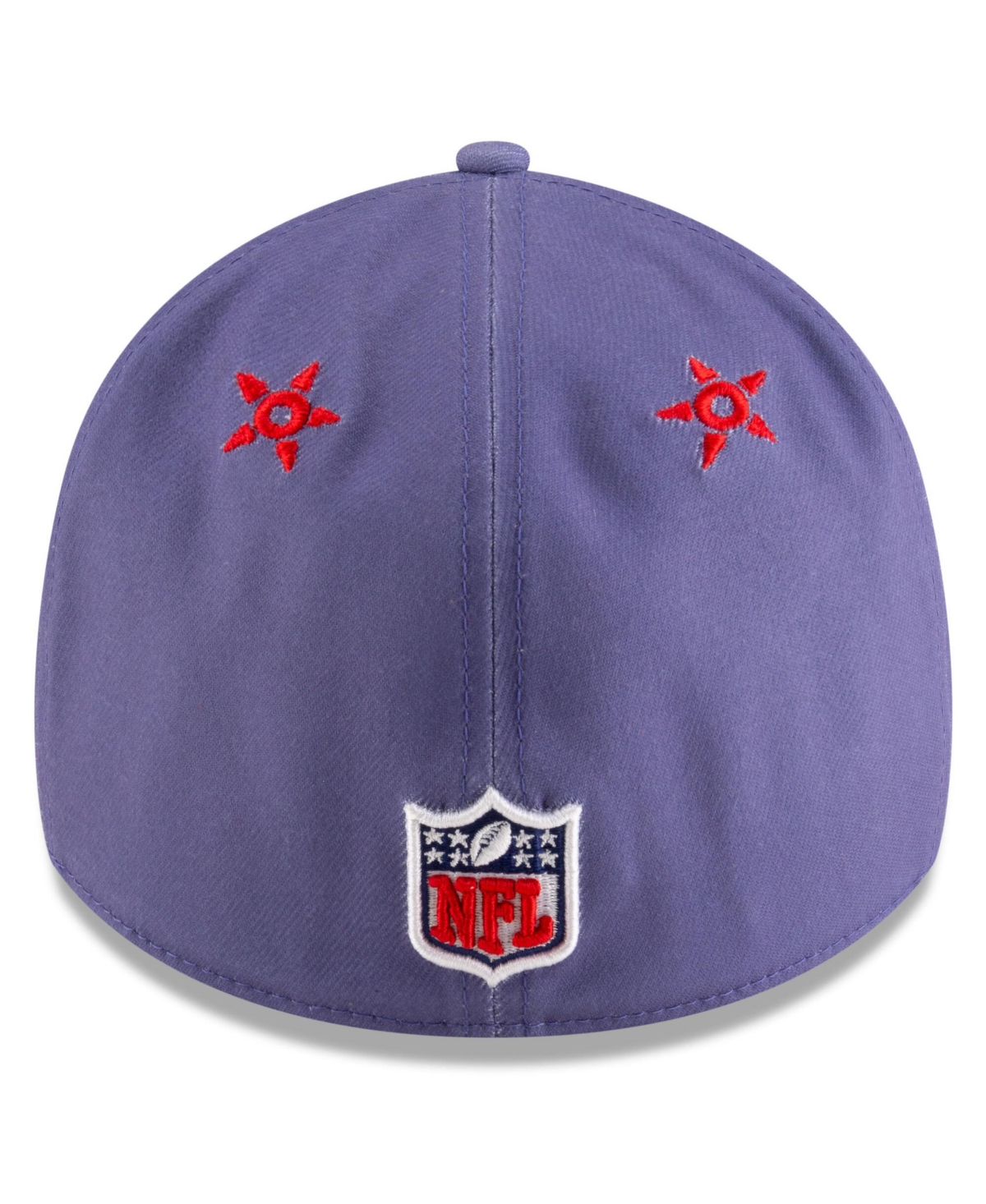 New Era Men's Blue New England Patriots 2025 Nfl Rivalries Sideline 39thirty Flex Hat In Purple