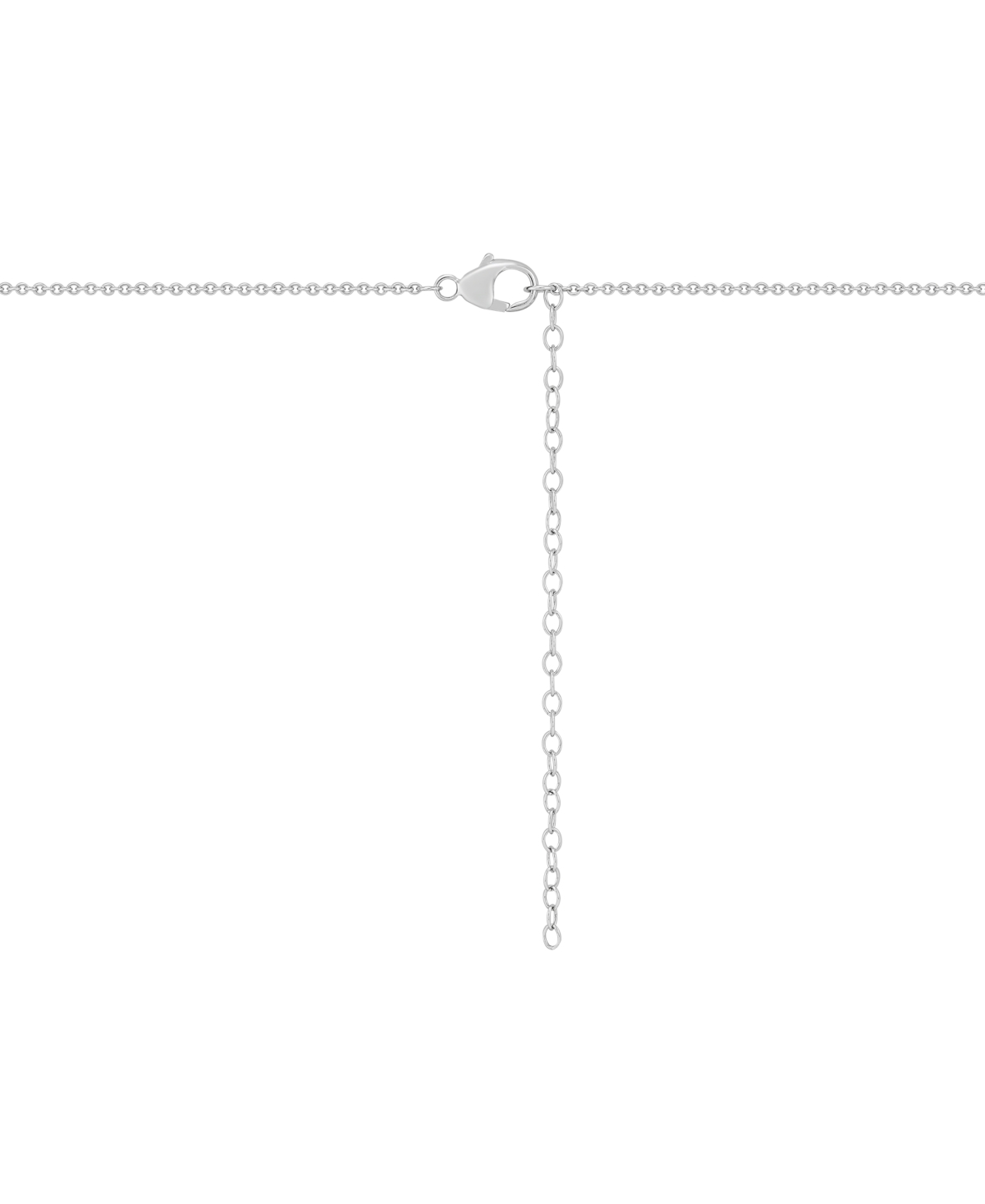 Macy's Diamond Necklace (1 Ct. T. W.) In 14k White Gold In Metallic