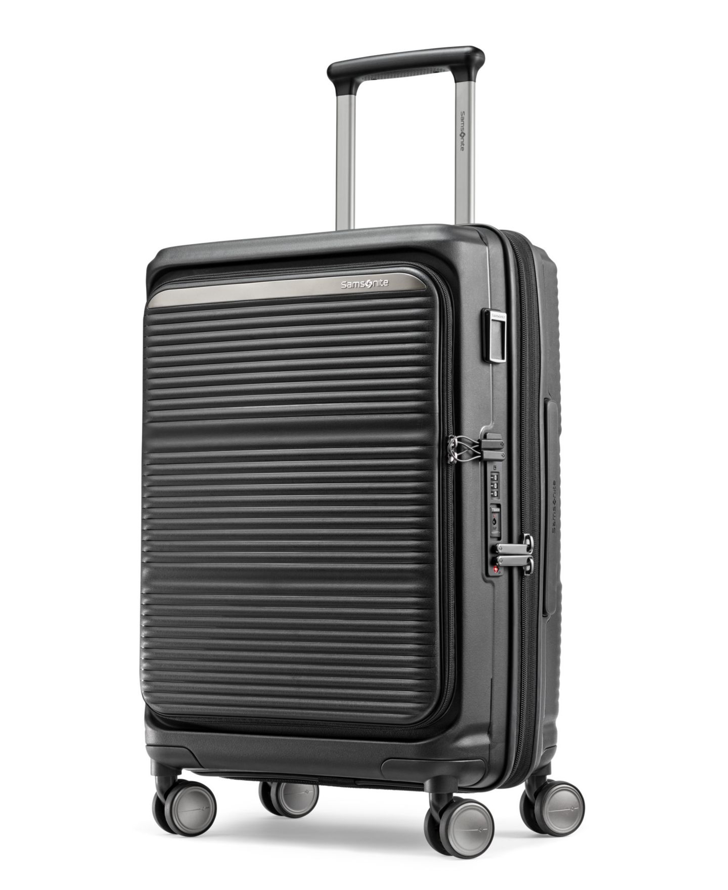 Чемодан Samsonite Paralux Domestic 23" Hardside Carry-On Spinner Luggage, цвет: Чёрный — фото 1