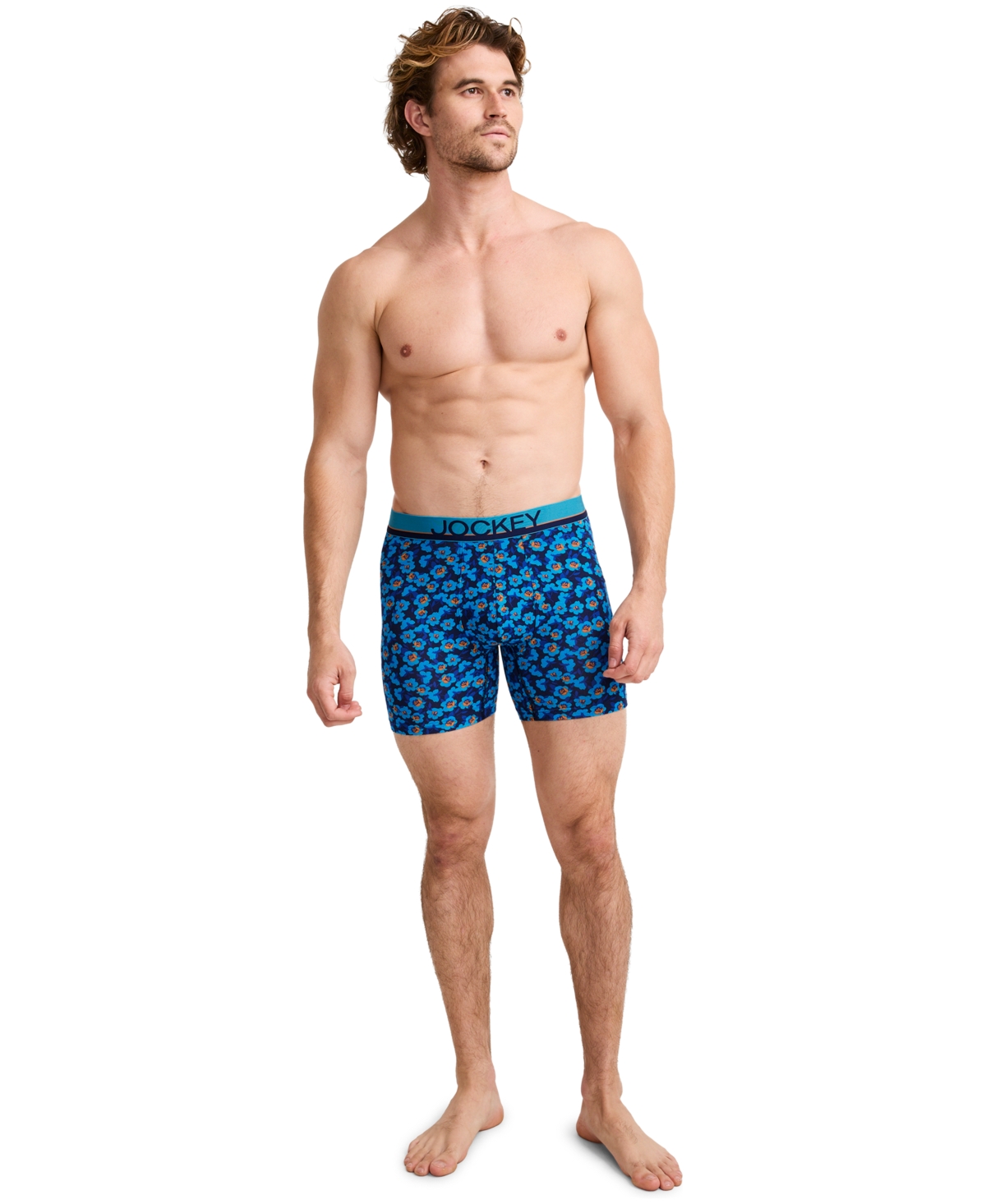 Jockey Men's 3pk. True Style Logo Boxer Briefs In Multi