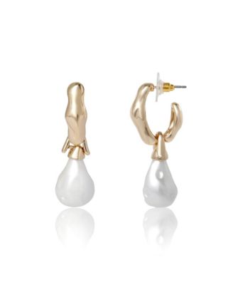 Hoop Post Drop Earring