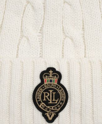 Cable Pom Beanie Hat