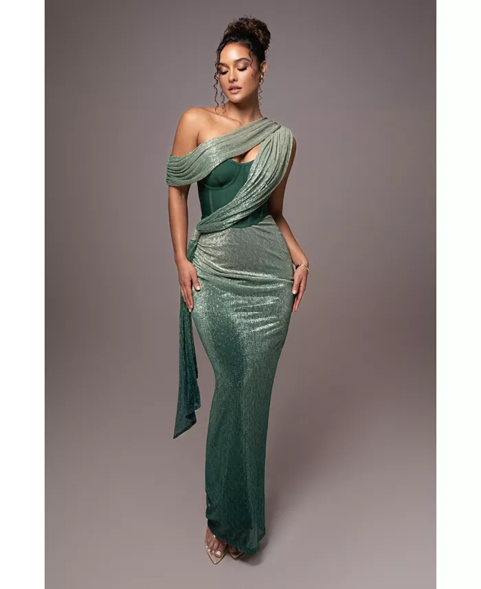 Women's Celestina Draped Maxi Dress - thumbnail 9