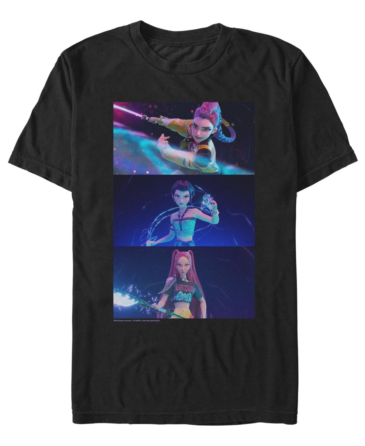 Мужская футболка команды охотников на демонов K-Pop Demon Hunters Crew