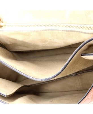 Medium Faye Shoulder Bag Embossed Leather