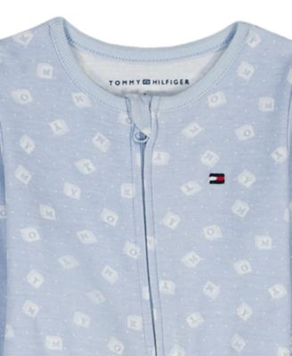 Baby Boys' Logo Print Footed Coverall