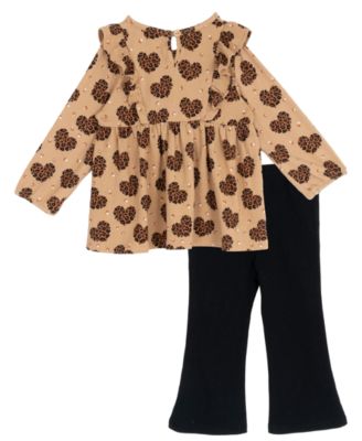 Baby Girls' Blouse, Leggings and Headband, 3-Piece Set