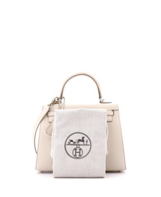 Kelly 25 Handbag Light Epsom with Palladium Hardware