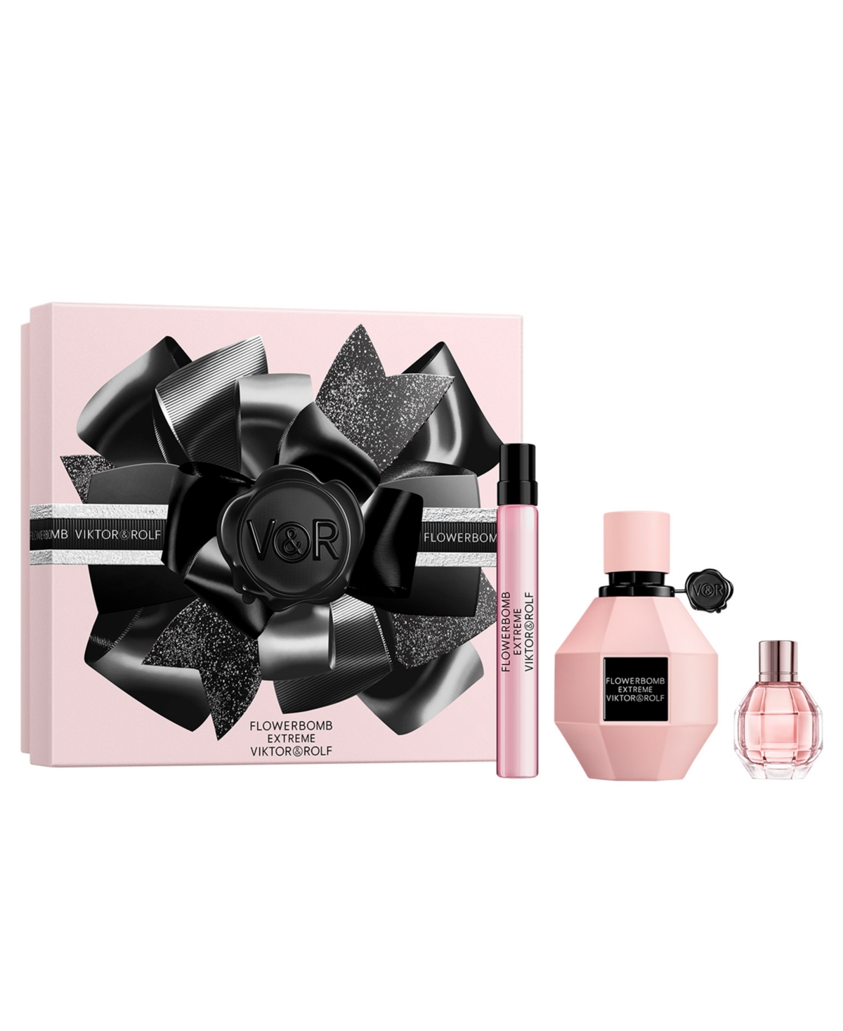 Viktor & Rolf 3-pc. Flowerbomb Extreme Eau De Parfum Gift Set In Transparent