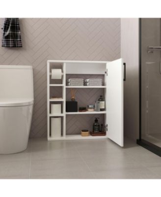 Clayton Medicine Cabinet, 1 Door, 7 Shelves