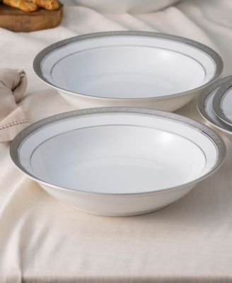 Crestwood Platinum 4-Pc. Rim Dinner Bowl Set, Service For 4