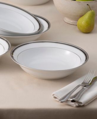 Austin Platinum Set of 4 Rim Dinner Bowls, 10", 25 oz.