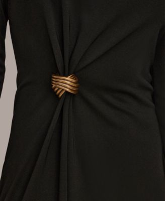 Women's Ribbed Knot Hardware Dress