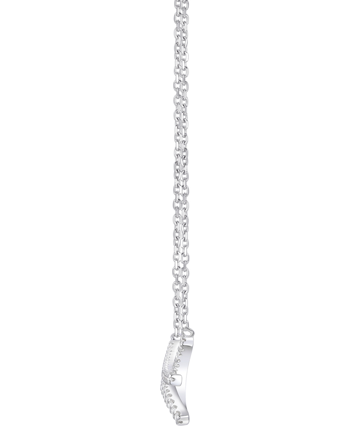 Macy's Diamond Necklace (1/3 Ct. T.w.) In Sterling Silver In Silver