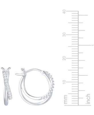 Diamond Earrings (1/5 ct. t.w.) in Sterling Silver