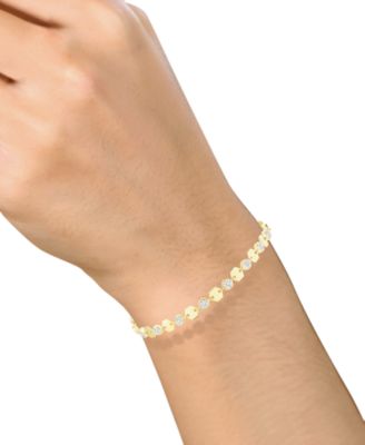 Diamond Luna Bracelet (1/10 ct. t.w.) in Sterling Silver (also in 14K Gold Over Sterling Silver & 14K Rose Gold Over Sterling Silver)