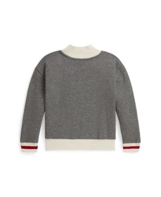 Girls' 2T-6X Flag Mock Neck Sweatshirt