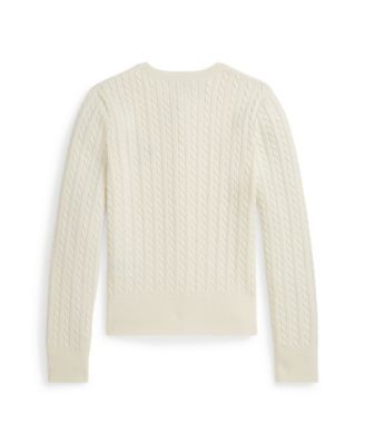 Girls 7-16 Long-Sleeves Mini-Cable Cardigan