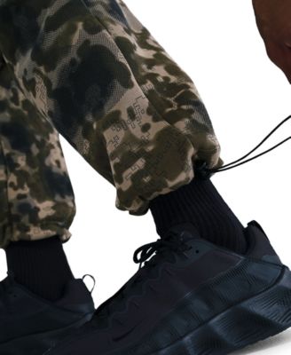 Men's Tech Open-Hem Fleece Camo Pants