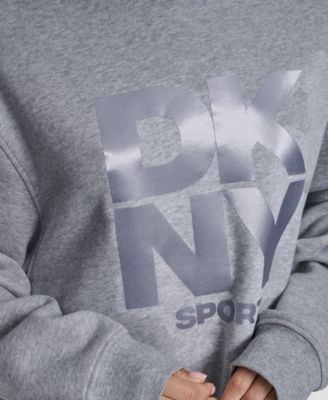 Women's Satin Logo Oversized Tunic Hoodie