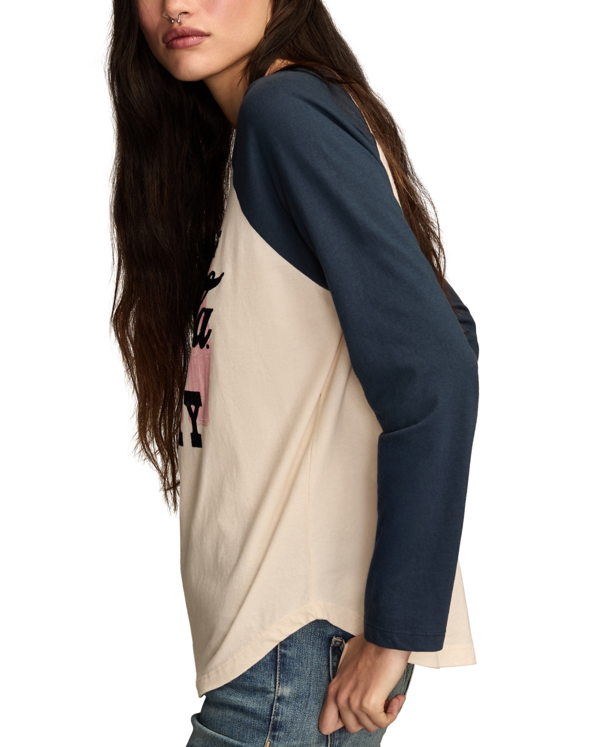 Lucky Brand Women's Drink A Bottle Coca Cola Crew Neck T-Shirt