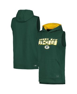 MSX by Michael Strahan - Men's Green Green Bay Packers Captain Sleeveless Hoodie T-Shirt