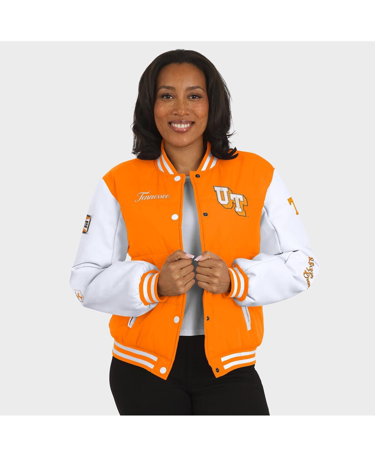 Wear By Erin Andrews Women'stennessee Orange Tennessee Volunteers Varsity Puffer Jacket In Orange