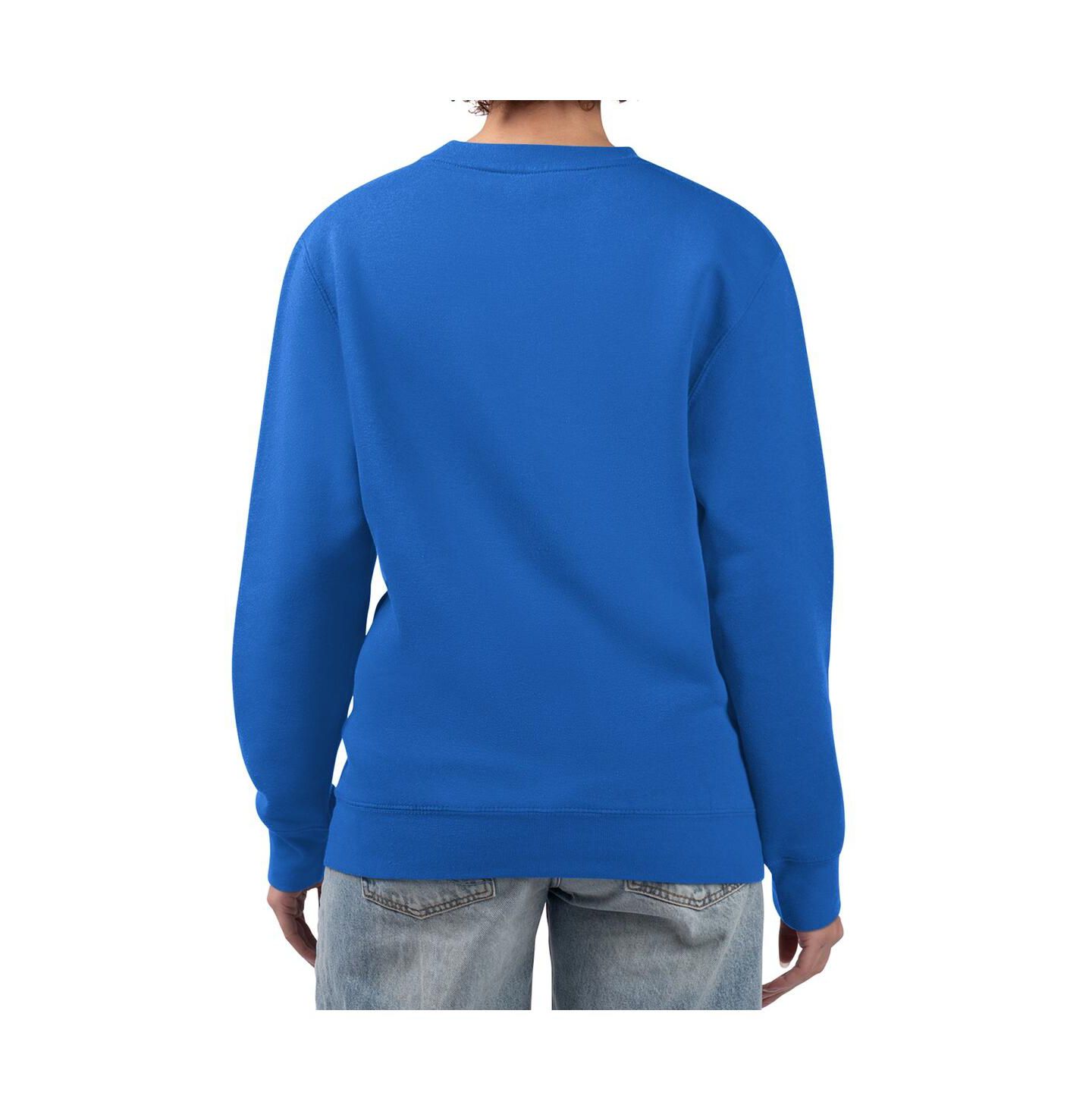 Женская толстовка G-III 4Her by Carl Banks Royal Golden State Warriors Flowers Team Logo Graphic Fleece Crewneck Pullover — фото 2