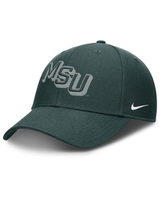 Nike - Men's Green Michigan State Spartans Slanted Primetime Rise Performance Adjustable Hat