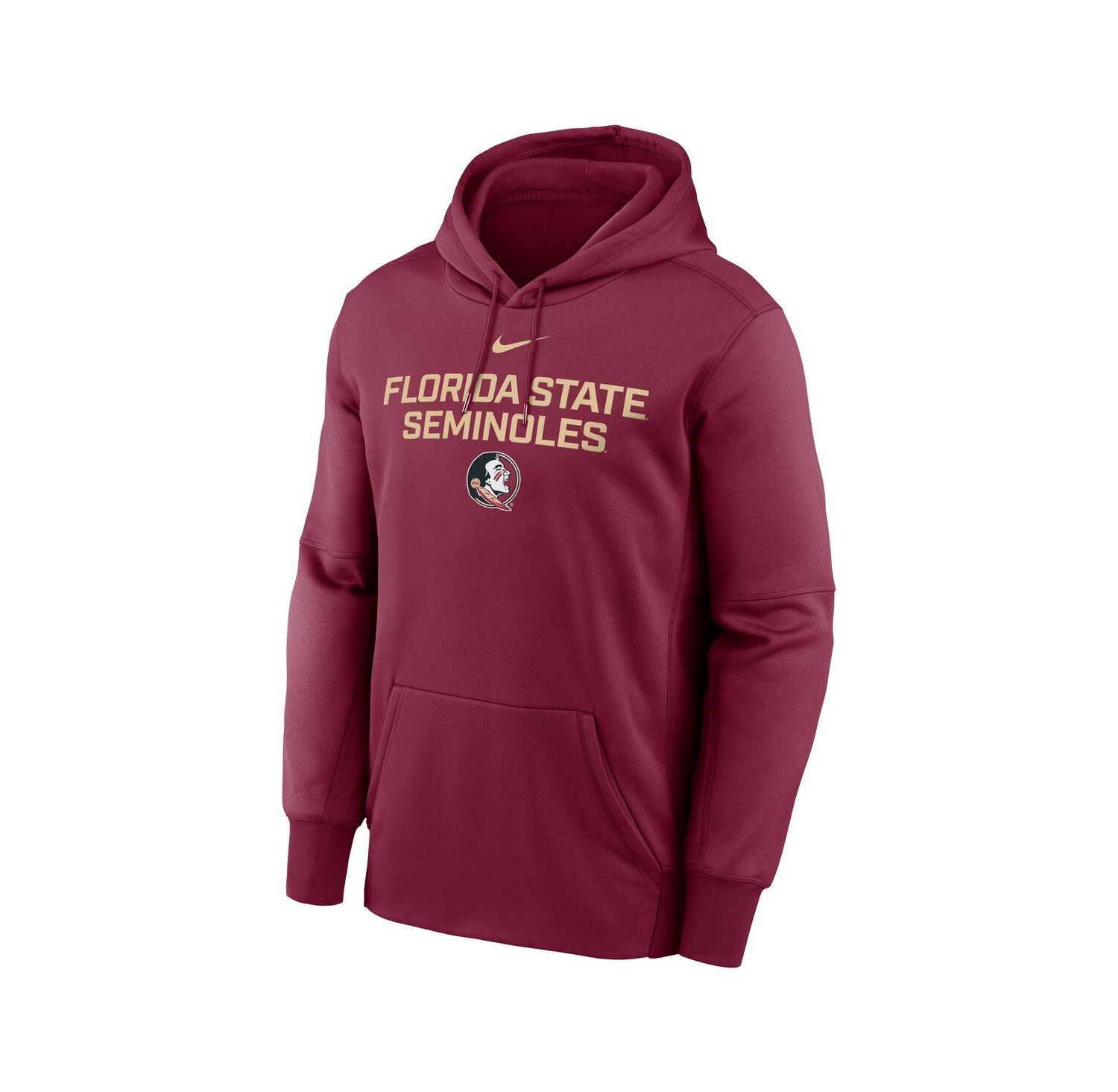 Men's Garnet Florida State Seminoles Team Stacked Performance Pullover Hoodie