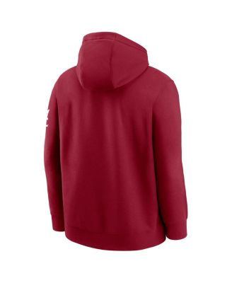 Men's Crimson Alabama Crimson Tide Nickname Club Fleece Pullover Hoodie