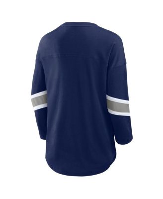 Women's Navy Dallas Cowboys Redzone 3/4-Sleeve T-Shirt