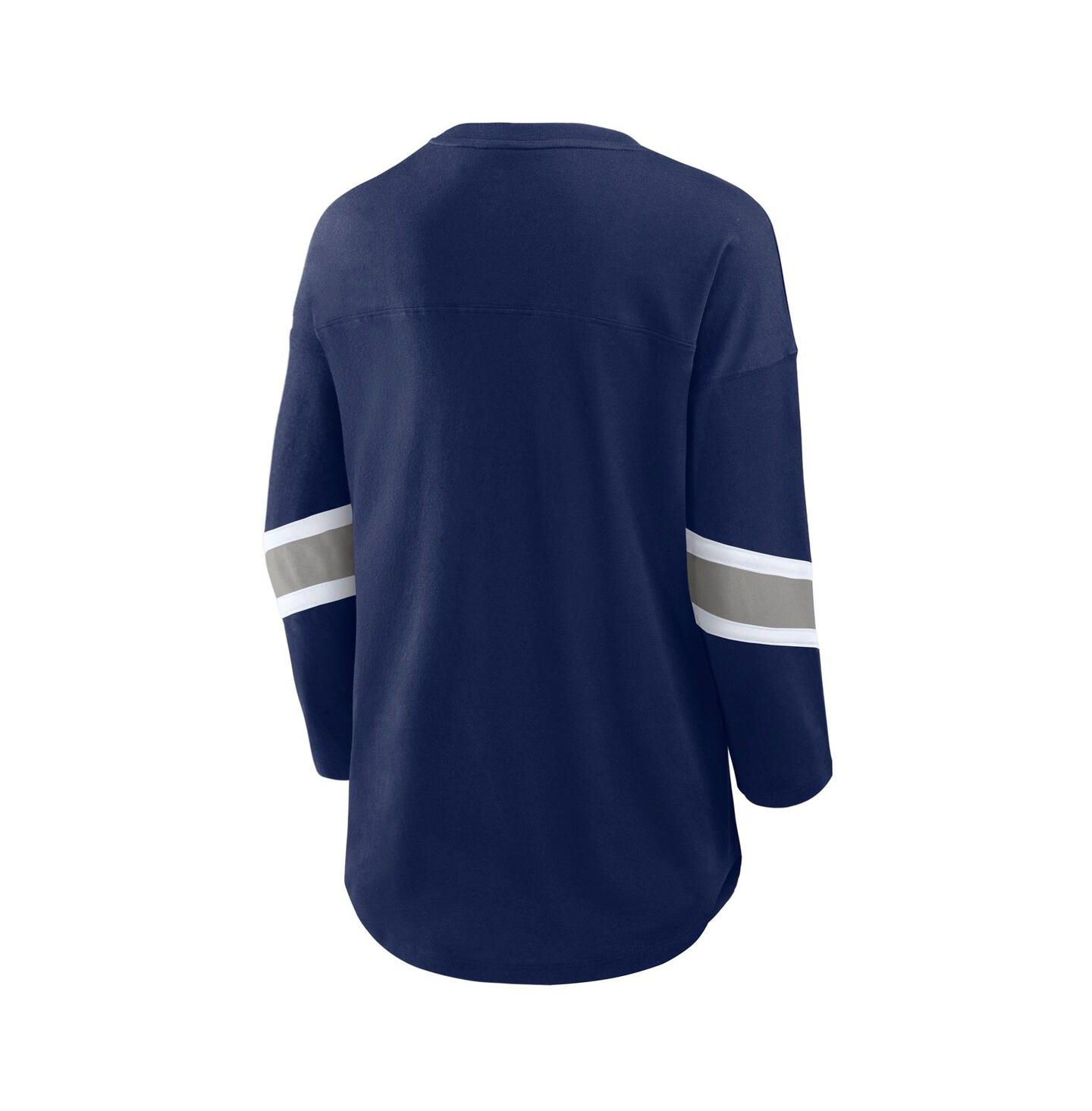 Женская футболка Fanatics Navy Dallas Cowboys Redzone 3/4-Sleeve — фото 3