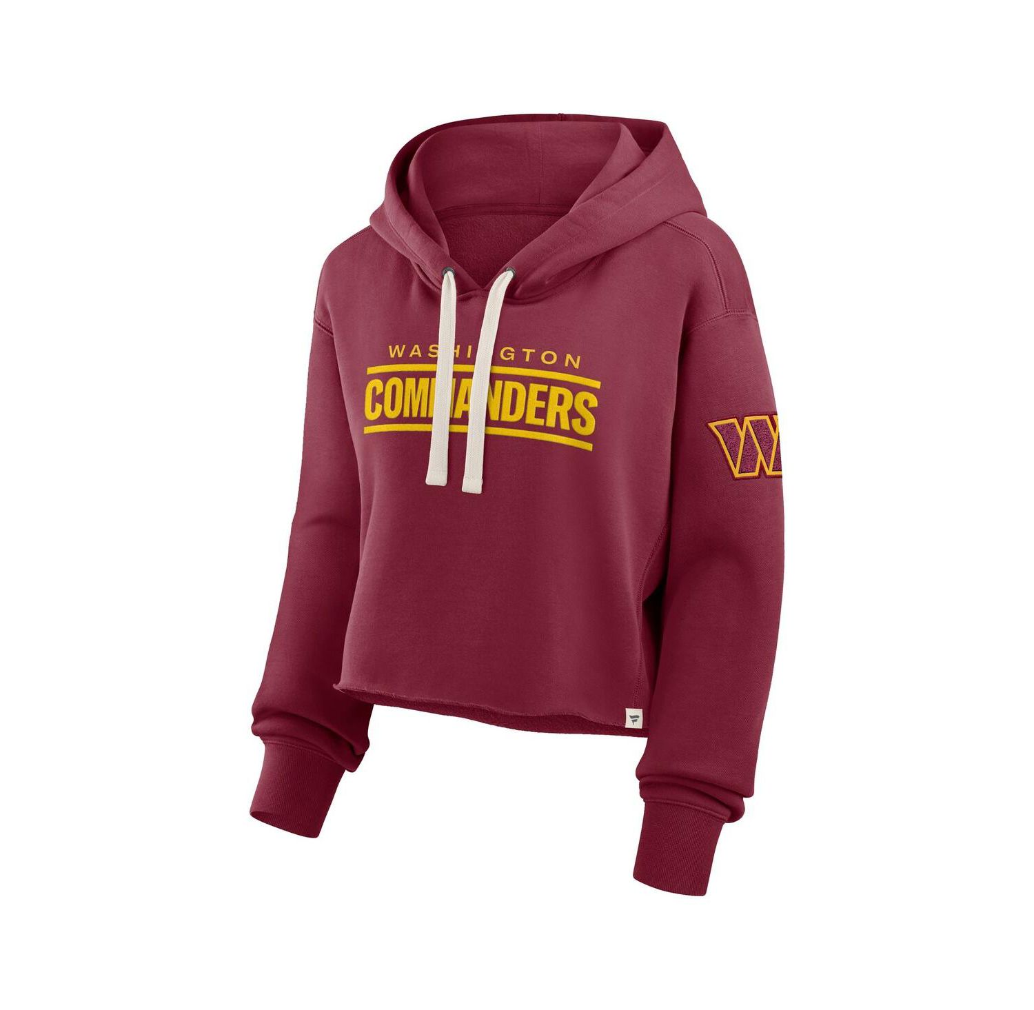 Women's Burgundy Washington Commanders Oversized Hometown Heritage Cropped Hoodie