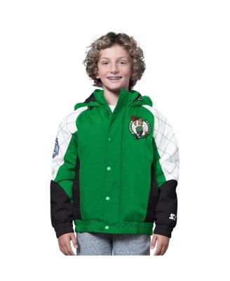 Starter - Big Boys and Girls Kelly Green/Black Boston Celtics All Time Pro Jr. Full-Zip Jacket