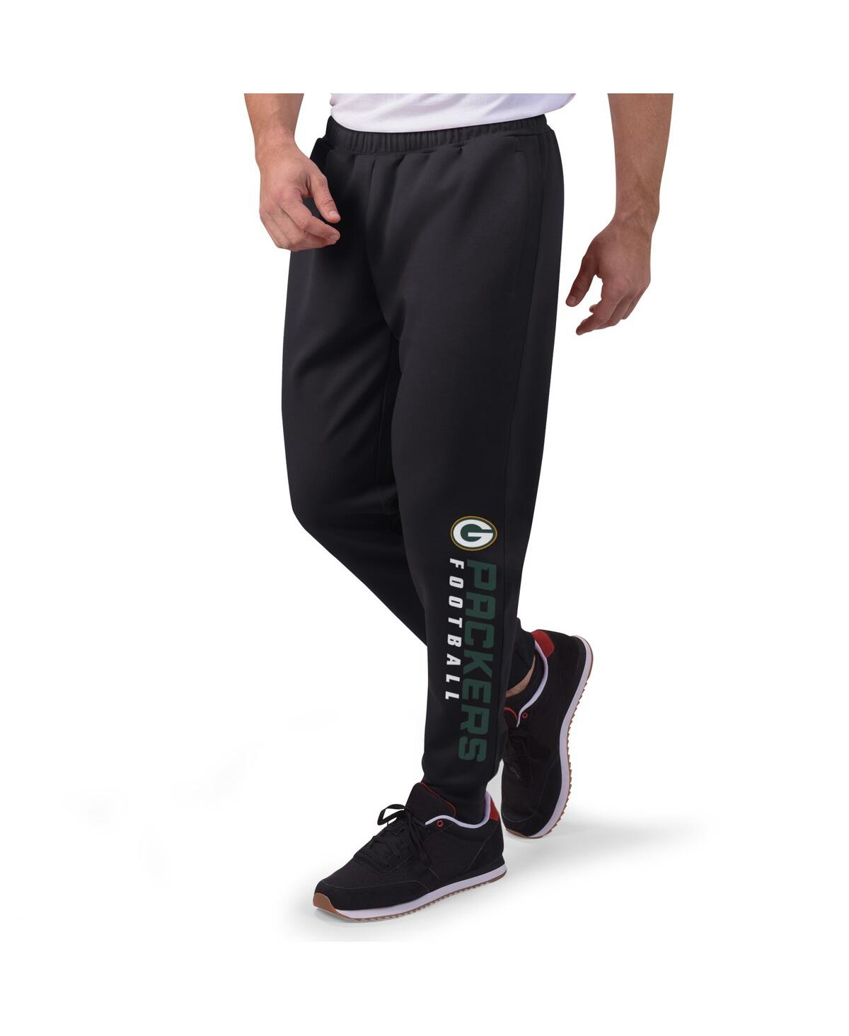 Msx by Michael Strahan Men's Black Green Bay Packers Jogger Pants