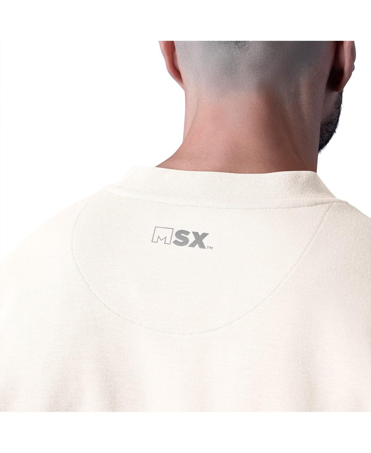 Msx By Michael Strahan Men's White Minnesota Vikings Whiteout Tri-blend Sweatshirt In White