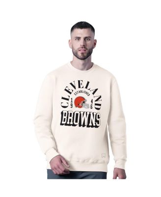 MSX by Michael Strahan - Men's White Cleveland Browns Whiteout Tri-Blend Sweatshirt