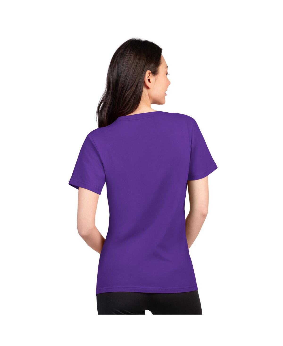 G-iii 4her By Carl Banks Women's Purple Minnesota Vikings Super-slim Lightweight Winning Crew T-shirt In Purple