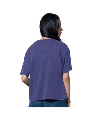 Women's Heather Purple Baltimore Ravens Oversized Hall of Fame T-Shirt