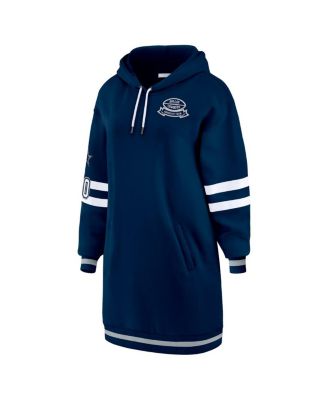 Women's Navy Dallas Cowboys Hoodie Dress